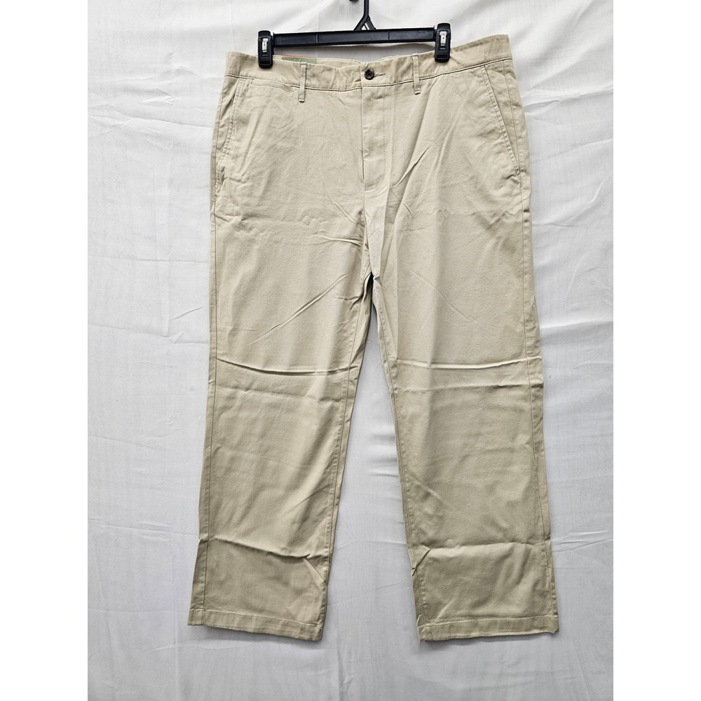 Goodfellow & Co Mens Relaxed Straight Chino Pants Tan Cotton Blend Size 40X32